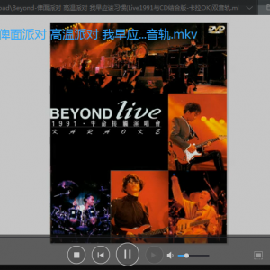 Beyond-俾面派对 高温派对 我早应该习惯(Live1991与CD结合版-卡拉OK)双音轨 ...